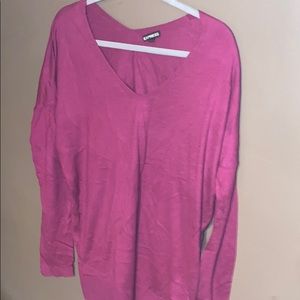 Long Sleeve Burgundy Sweater